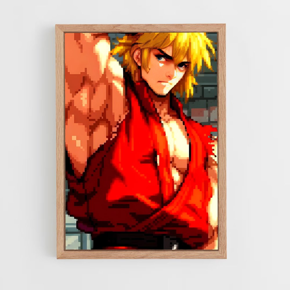 Poster Ken, le Maître des Arts Martiaux – affiche Street Fighter (vue 4)